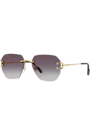 Cartier Unisex Sunglasses CT0394S - Frame color: Gold, Lens color: