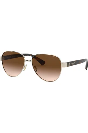 Coach Woman Sunglasses HC7111 L1128 - Frame color: Light Gold, Lens color: