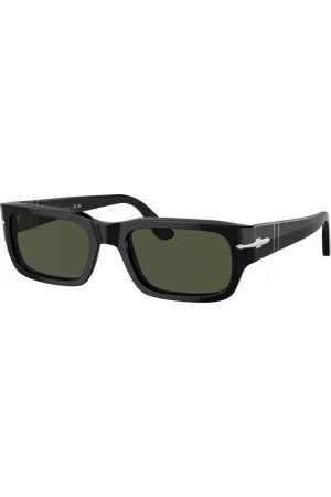 Persol Unisex Sunglasses PO3347S Adrien - Frame color: Black, Lens color: