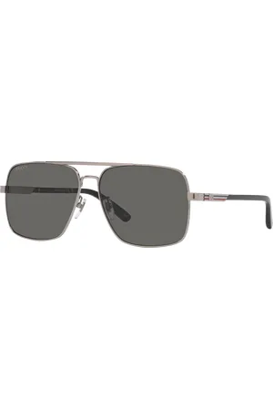 Gucci Man Sunglasses GG1289S - Frame color: Silver, Lens color: