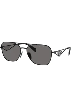 Prada Woman Sunglasses PR A50S - Frame color: Metal Black, Lens color: