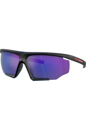 Prada Man Sunglasses PS 07YS - Frame color: Black/Red Rubber, Lens color: