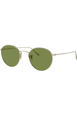 Oliver Peoples Unisex Sunglasses OV1186S Coleridge Sun - Frame color: Gold, Lens color: