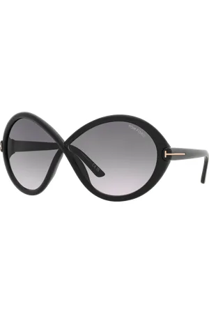 Tom Ford Woman Sunglasses Jada - Frame color: Black Shiny, Lens color:
