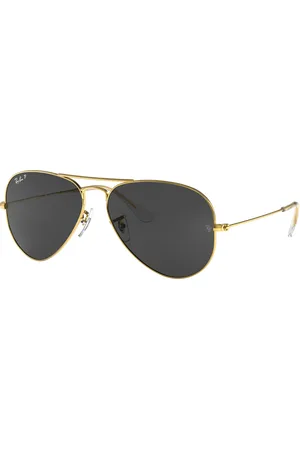 Ray-Ban Unisex Sunglasses RB3025 Aviator Classic - Frame color: Gold, Lens color:
