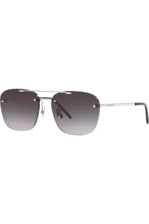 Saint Laurent Unisex Sunglasses SL 309 Rimless - Frame color: Brown, Lens color: