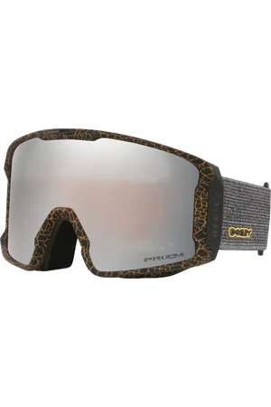 Oakley Unisex Sunglasses OO7070 Line Miner™ L Stale Sandbech Signature Series Snow Goggles - Frame color: Black Heathered, Lens color: Prizm Snow Bl