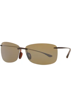 Maui Jim Unisex Sunglasses Akau - Frame color: Rootbeer Matte, Lens color: