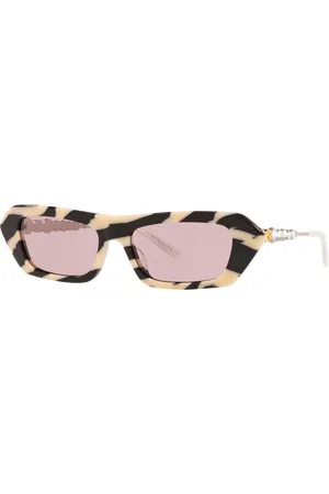 Gucci Woman Sunglasses GG0642S - Frame color: Black Ivory, Lens color: