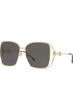 Gucci Woman Sunglasses GG1020S - Frame color: Gold, Lens color: