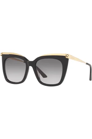 Cartier Unisex Sunglasses CT0030S - Frame color: Black Shiny, Lens color: