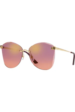Cartier Woman Sunglasses CT0398S-003 - Frame color: Gold, Lens color: