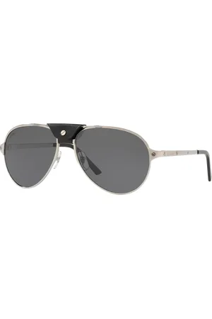 Cartier Man Sunglasses CT0034S - Frame color: Gunmetal Black, Lens color:
