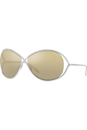 Tom Ford Woman Sunglasses Nicoletta - Frame color: Silver Shiny, Lens color: