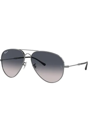Ray-Ban Unisex Sunglasses RB3825 Old Aviator - Frame color: Gunmetal, Lens color: