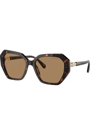 Swarovski Woman Sunglasses SK6017 - Frame color: Dark Havana, Lens color: