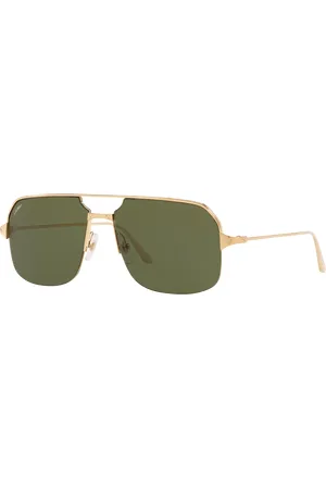 Cartier Unisex Sunglasses CT0230S - Frame color: Gold Shiny, Lens color: