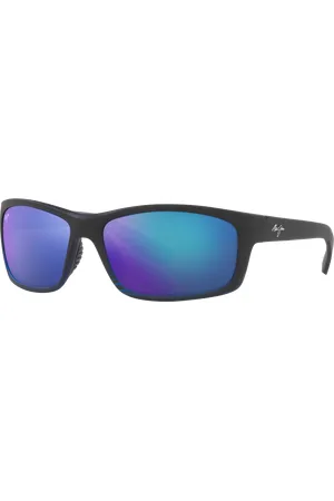 Maui Jim Unisex Sunglasses 766 Kanaio Coast - Frame color: Black Matte, Lens color: