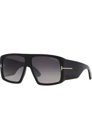 Tom Ford Unisex Sunglasses Raven - Frame color: Shiny Black, Lens color: