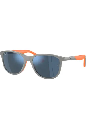 Ray-Ban Unisex Sunglasses RB9077S Kids Bio-Based - Frame color: Grey On Orange, Lens color: