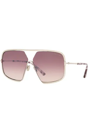 Tom Ford Woman Sunglasses FT0867 - Frame color: Striped Brown, Lens color: