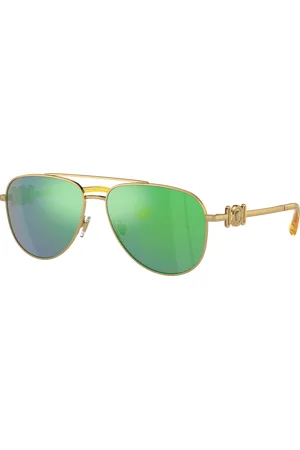 VERSACE Unisex Sunglasses VK2002 Kids - Frame color: Gold, Lens color: