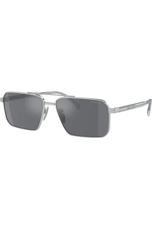 Prada Man Sunglasses PR A57S - Frame color: Silver, Lens color: