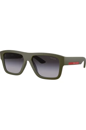 Prada Man Sunglasses PS 04ZS - Frame color: Green Military Matte, Lens color: