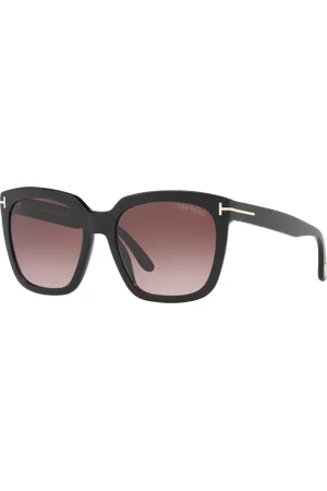 Tom Ford Woman Sunglasses FT0502 - Frame color: Black Shiny, Lens color: