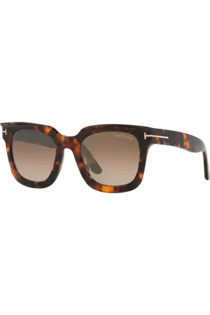 Tom Ford Woman Sunglasses Leigh-02 - Frame color: Tortoise Black, Lens color:
