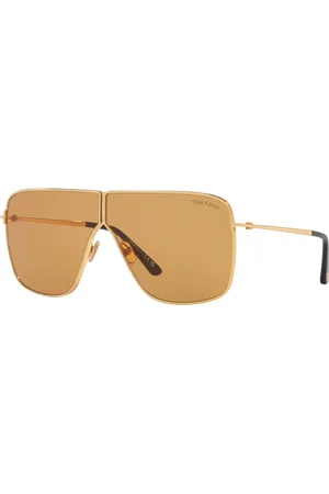 Tom Ford Unisex Sunglasses Huxley - Frame color: Gold Shiny, Lens color: