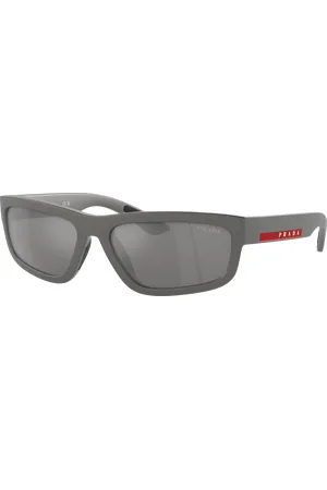 Prada Man Sunglasses PS 05ZS - Frame color: Grey Metal, Lens color: