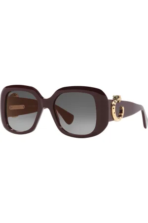 Cartier Woman Sunglasses CT0471S - Frame color: Burgundy, Lens color:
