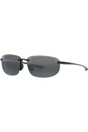 Maui Jim Unisex Sunglasses Hookipa - Frame color: Black Shiny, Lens color: