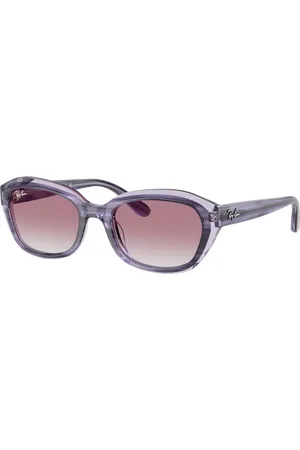 Ray-Ban Unisex Sunglasses RB9081S Kids - Frame color: Striped Violet On Transparent Violet, Lens color:
