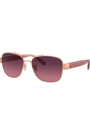 Coach Woman Sunglasses HC7161 CR617 - Frame color: Shiny Rose Gold, Lens color: