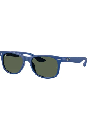 Ray-Ban Unisex Sunglasses RB9052SF Junior New Wayfarer Kids - Frame color: Rubber Blue, Lens color: