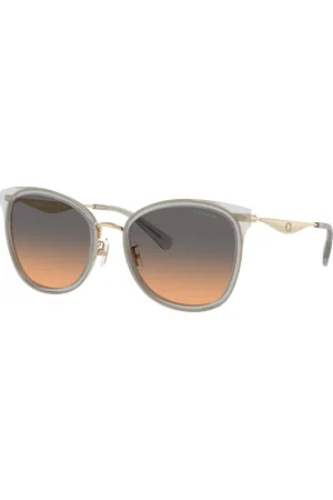 Coach Woman Sunglasses HC7170 CW185 - Frame color: Light Gold/Dove, Lens color: