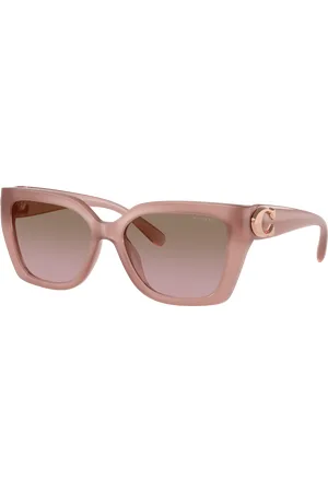 Coach Woman Sunglasses HC8408U CW195 - Frame color: Milky Buff, Lens color: