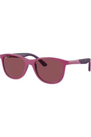 Ray-Ban Unisex Sunglasses RB9077S Kids Bio-Based - Frame color: Fuchsia On Violet, Lens color:
