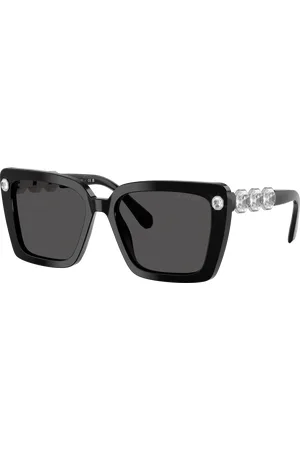 Swarovski Woman Sunglasses SK6032 - Frame color: Black, Lens color: