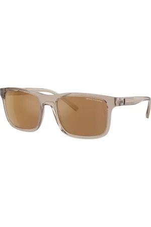 Armani Exchange Man Sunglasses AX4145S - Frame color: Shiny Transparent Brown, Lens color: