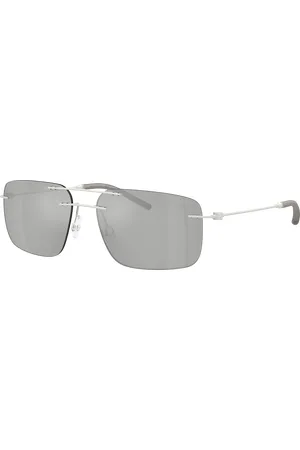 Moncler Unisex Sunglasses ME4003 Doppler - Frame color: Matte Silver, Lens color: