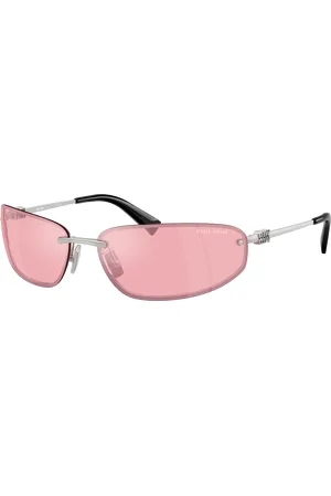 Miu Miu Woman Sunglasses MU A50S - Frame color: Silver, Lens color: