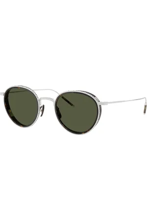 Oliver Peoples Unisex Sunglasses OV1318ST TK-8 Sun Gold Plated - Frame color: 18k White Gold Plated, Lens color:
