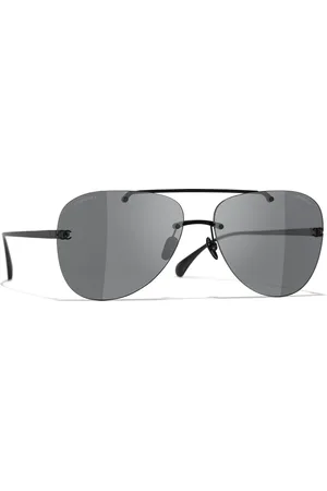 CHANEL Woman Sunglasses Pilot Sunglasses CH4285T - Frame color: Black, Lens color: