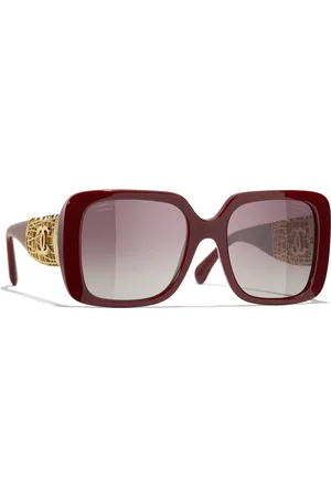 CHANEL Woman Sunglasses Square Sunglasses CH5532 - Frame color: Browny Red, Lens color: