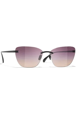 CHANEL Woman Sunglasses Cat Eye Sunglasses CH4286T - Frame color: Black, Lens color: