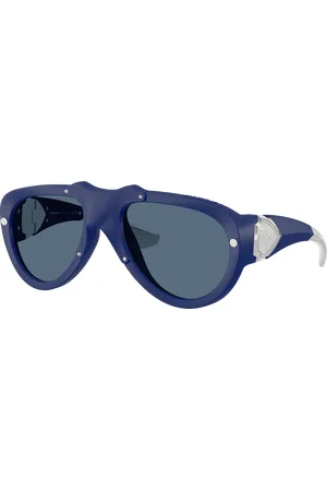Burberry Unisex Sunglasses BE4433BU - Frame color: Blue Rubber, Lens color: