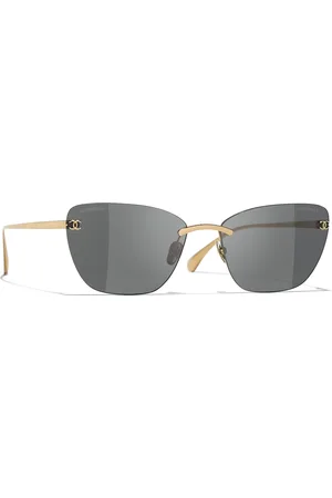 CHANEL Woman Sunglasses Cat Eye Sunglasses CH4286T - Frame color: Gold, Lens color: